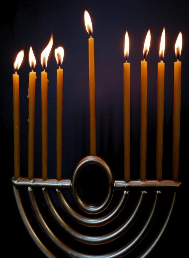 Candlestock Beeswax Hanukkah Candle - Woodstock Hand Made Natural Candles - 45 Per Box - Image 3
